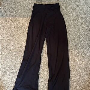 Black High-Waisted Wide-Leg Pants